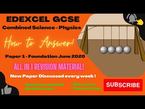 How to answer  EDEXCEL GCSE  2022 Paper 1 Combined Science Foundation Tier Trilogy