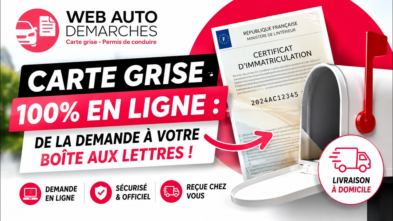 Carte Grise 100% en Ligne : De la Demande à Votre Boîte aux Lettres !