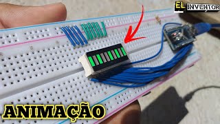 animao com barra grafica de led utilizando um arduino nano