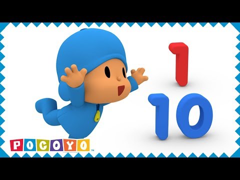 🔢Aprendendo OS NÚMEROS em PORTUGUÊS com Pocoyó (1 a 10) 🎓 | Vídeos Educativos para Crianças