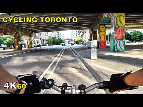 Cycling Toronto (Narrated) - A Lap Around Downtown on July 6, 2020 [4K]