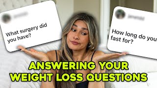Q&A Weight Loss, Surgery, Hair, Fasting, Working Out