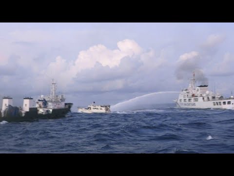 Küstenwache-Schiffe der Philippinen und Chinas kollidieren
