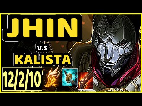 APOLLO (JHIN) vs KALISTA - 12/2/10 KDA BOTTOM ADC CHALLENGER GAMEPLAY - NA
