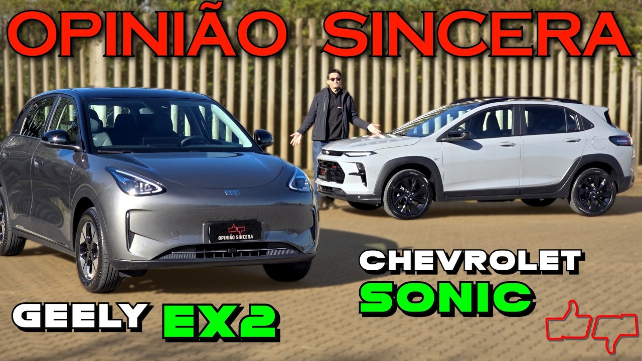 Geely EX2 ou Chevrolet SONIC? Qual é MELHOR? Preço, consumo, problemas. Vale a Pena ELÉTRICO ou SUV?