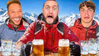 Getting BLACKOUT Drunk When Skiing In The Alps!