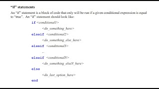 Logicals and if statements in Matlab