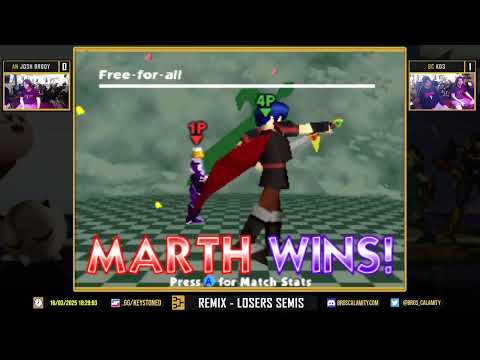 Keystoned VIII   #SSB64   Remix Losers Semis   Josh Brody vs  KD3