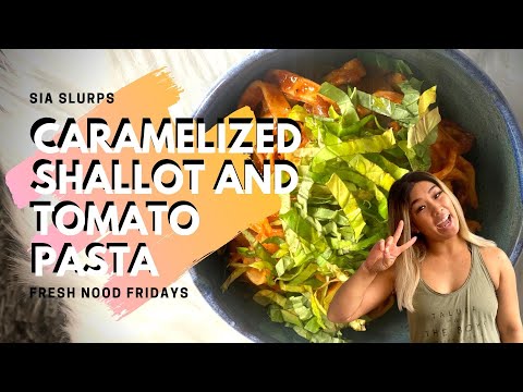 How to make Alison Roman's CARAMELIZED SHALLOT & TOMATO PASTA! 🧅