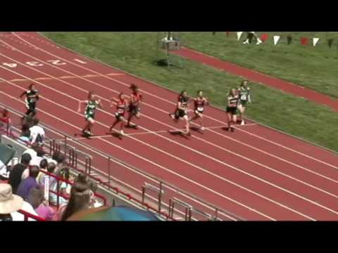 2009 WIAA 2B Girls 100m prelim Heat 2