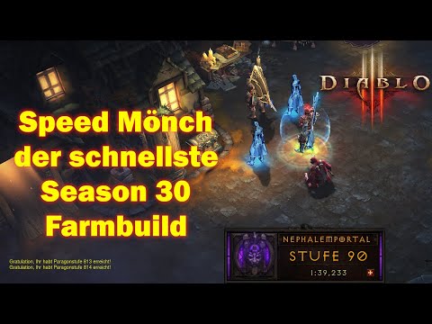 Der schnellste Season 30 Farmbuild Speed Mönch Diablo 3