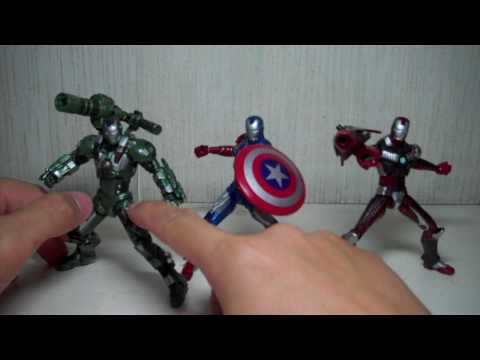 Iron Man 2 Concept Series Advanced Tactical Armor   Omega Factor   Vibranium   Bio Metal   Heavy Metals 3 pack K Mart exclusive