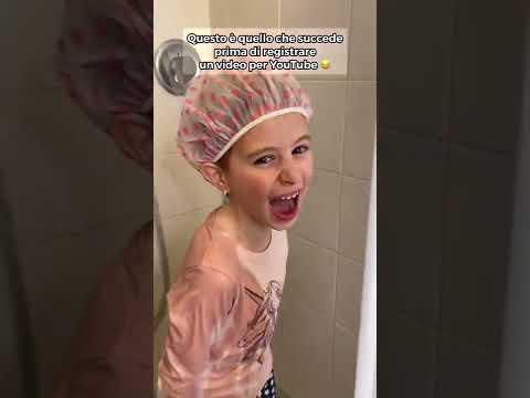 Giorgia non vuole entrare in doccia! Video completo sul nostro canale!!! #shorts