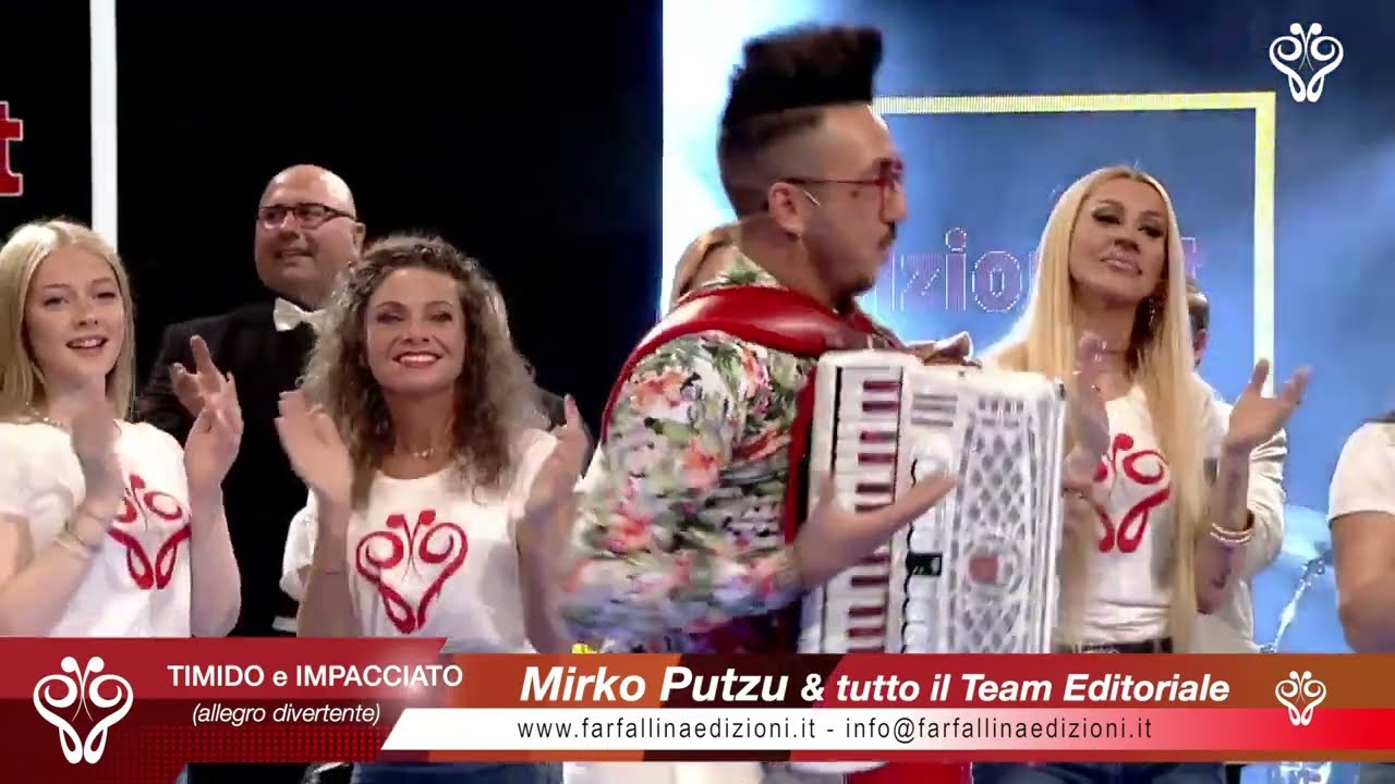 Mirko & Danilo Putzu - TIMIDO E IMPACCIATO (allegro simpatico) Canale Italia SPECIALE FARFALLINA TV