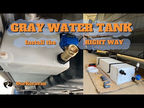 Gray Water Tank Install done the Right Way (Van or RV)