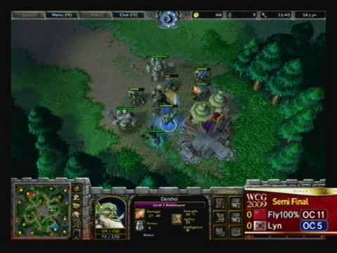 2009 WCG Grand Final Fourth day: Semi Final - Warcraft III 1set : Fly100 vs Lyn