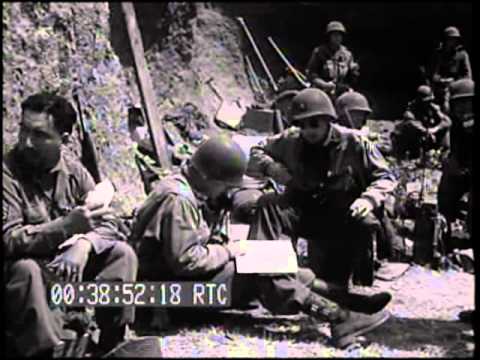 AMERICAN TROOPS ADVANCE, SHELL CISTERNA, ITALY