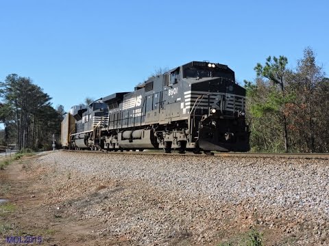 HD: NS 8901 leads NS Train 290 in Bremen, GA