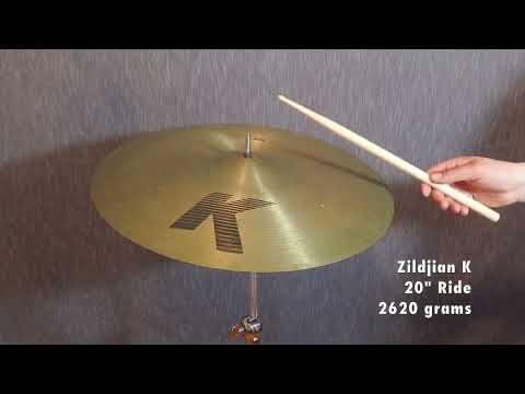 Zildjian 20" inch K Ride Cymbal 2620 grams - DEMO VIDEO image 5