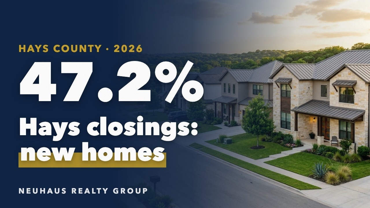 Hays County Home Prices Held Up Better Than Travis in 2026, but Hays Is Still Further Below Its 2022 Peak