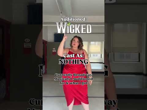 Broadway Musicals I auditioned for & what I got cast as 🎭✨🪩