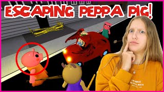 ESCAPING PEPPA PIG!!!