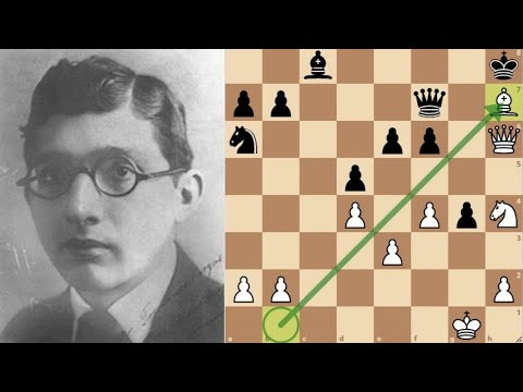 Carlos Torre sacs the Bishop and threats to play a beautiful mate #chess