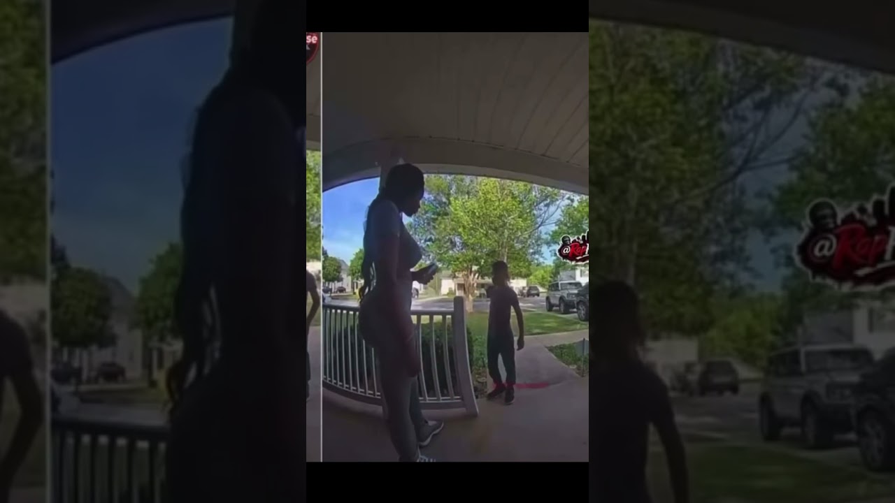 Little boy had to ask his neighbor something.