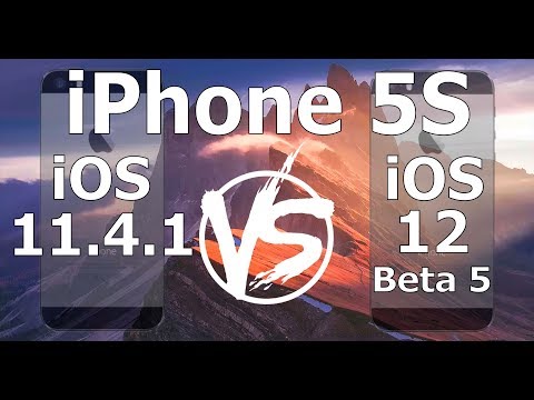 Speed Test : iPhone 5S - iOS 12 Beta 5 vs iOS 11.4.1 (iOS 12 Public Beta 4 Build 16A5339e)