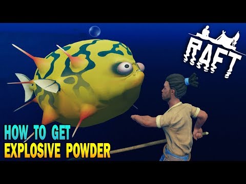 🐡 Raft How To Kill PufferFish, How To Get Explosive Powder!! Raft Survival Game Early Access