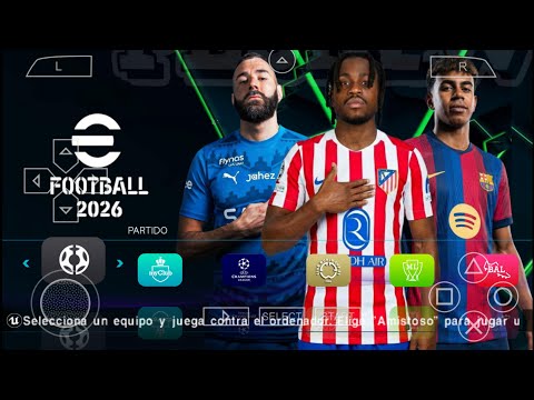 eFootball PES 2026 PPSSPP DOWNLOAD ORIGINAL ISO PES 26 PSP Full Update New Transfers & Kits 26 HD