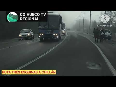 heladas en la ruta tres esquinas de cato camino a chillan