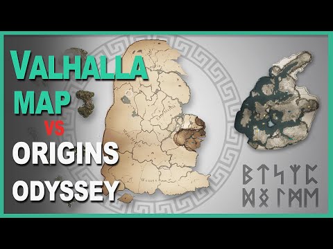 Assassin's creed  Valhalla Map SIZE comparison