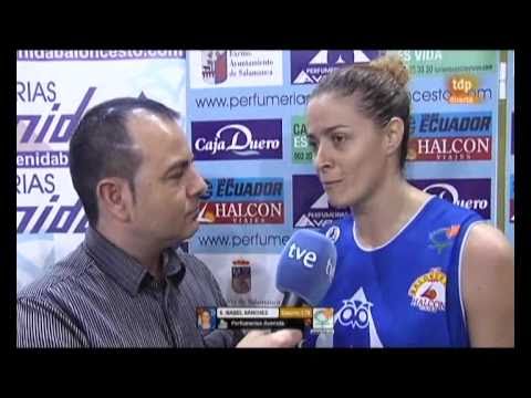 Montilla entrevista a Isa Sánchez en Teledeporte para TVE