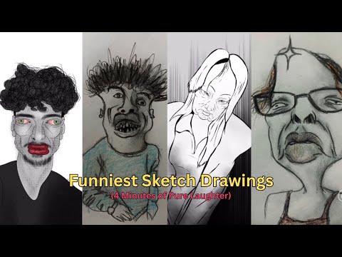 4 Minutes of Pure Laughter | Funniest Sketch Drawings Compilation |