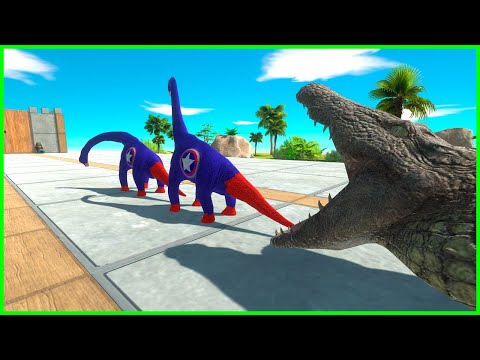 RUN AWAY FROM THE REPTILES | Animal Revolt Battle Simulator