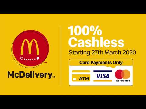 McDelivery is Now 100% Cashless