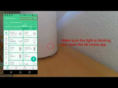 Setting up the Xiaomi humidifier using the Mi home app