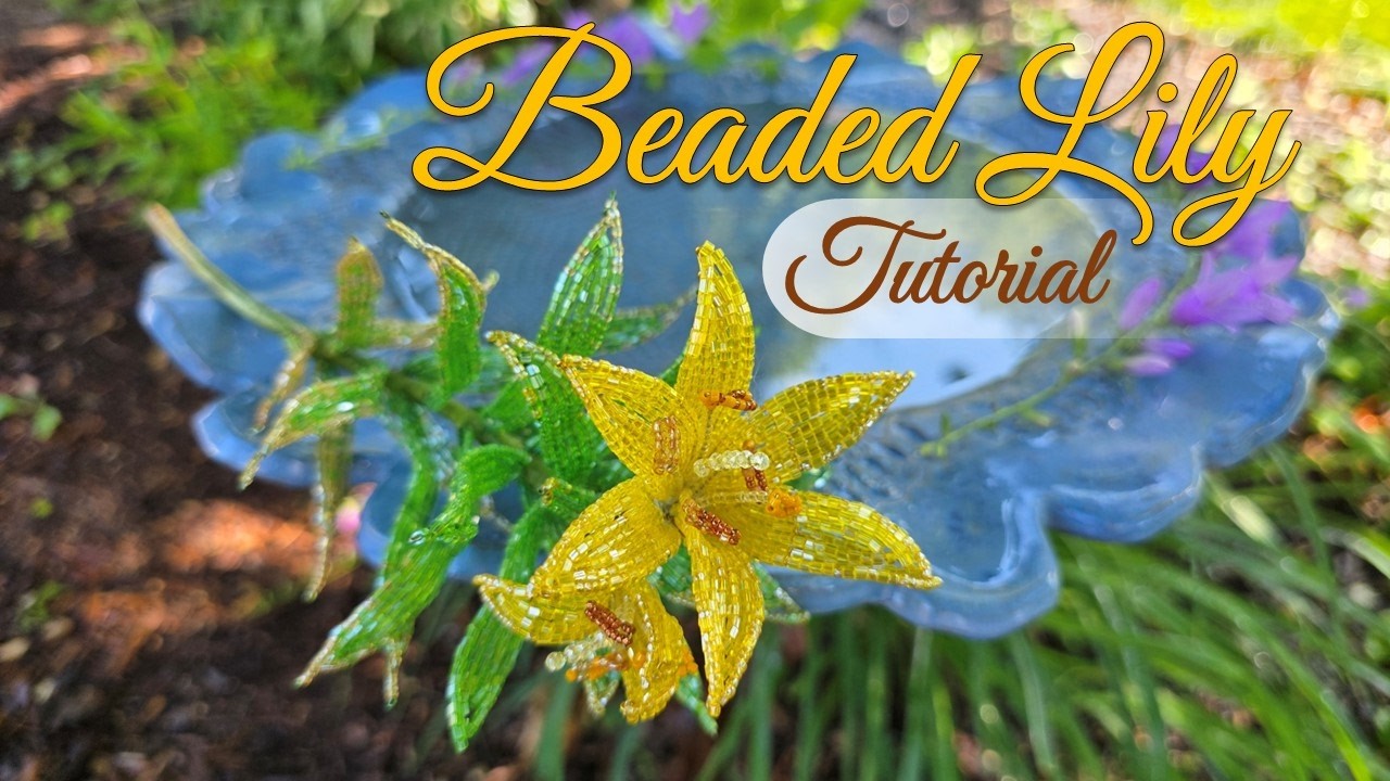 Beaded Lily Tutorial. French Beaded Flower - DIY