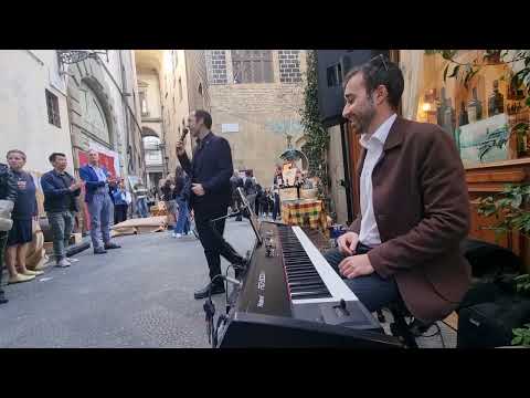 Lorenzo Andreaggi & Federico Calabretta (voce e piano): CANZONI DI FIRENZE all'Antico Fattore - P1