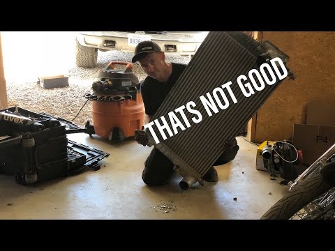 LBZ Duramax intercooler REMOVAL and CLEAN OUT - YouTube