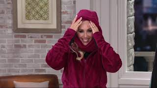 Loki Women's Cozy Cabin Fleece Jacket w/ Built-in Gloves on QVC