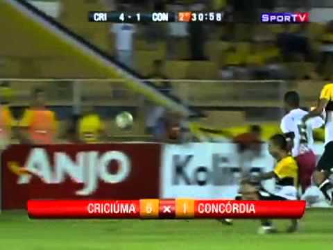 Criciúma 6 x 1 Concórdia - Gols - Campeonato Catarinense 2011