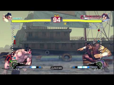 omitsubou [E. Honda] vs. MaaO-mAAo [T. Hawk] | SSF4 Arcade Edition