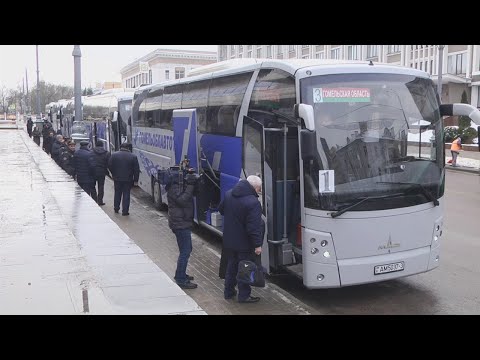 Около 250-ти представителей Гомельской области направились в Минск видео