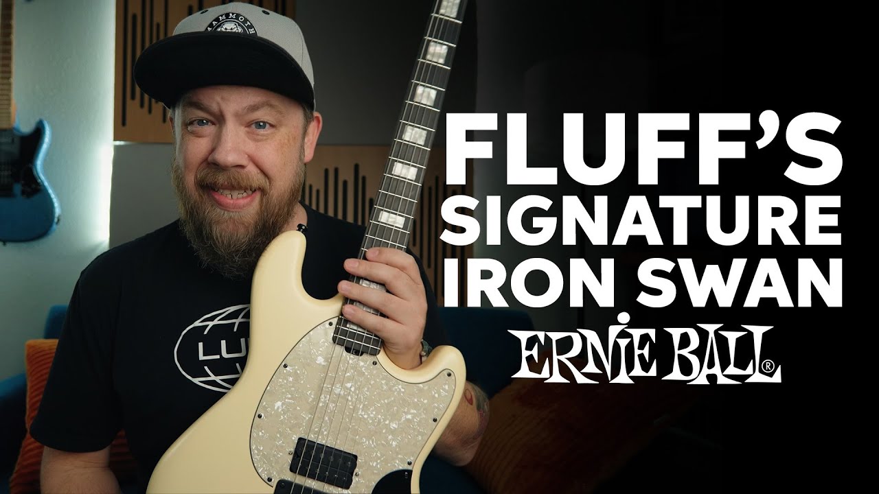Fluff's Ernie Ball Music Man Iron Swan Signature Guitar - YouTube