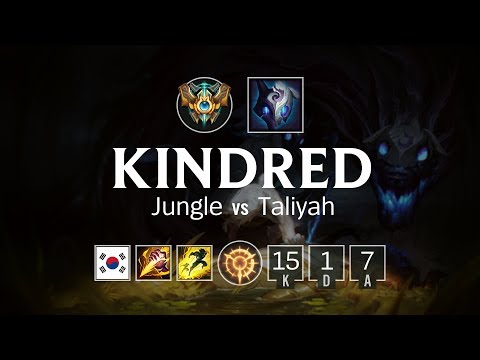 Kindred Jungle vs Taliyah - KR Challenger Patch 8.13