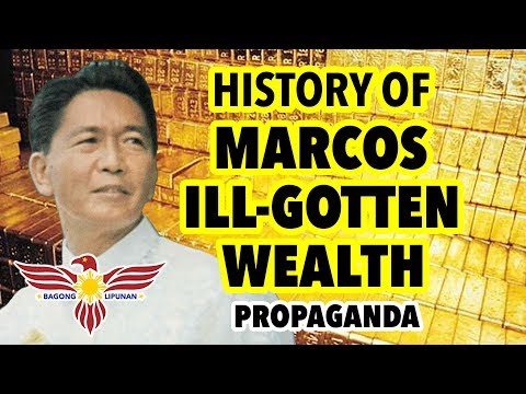 History of Marcos Ill-gotten Wealth Propaganda