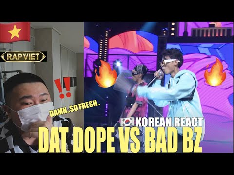 [EXCLUSIVE!]🇻🇳🇰🇷🔥Korean Hiphop Junkie react to Bad BZ VS Đạt Dope | RAP VIỆT (VNM/ENG SUB)