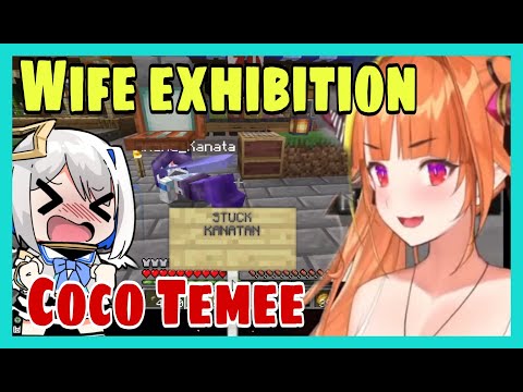 Hololive Cut - Kiryu Coco Exhibit Her Wife Kanata In Public | Minecraft [Hololive/Eng Sub]